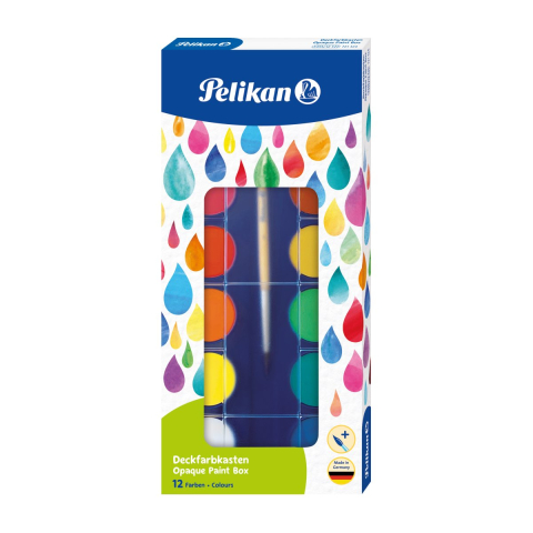 Art & Craft si Artizanat - Acuarela 12 culori Pelikan f355 +pensulă