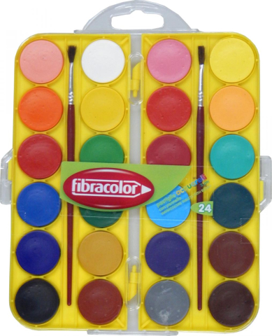 Art & Craft si Artizanat - Acuarela 24 cul Fibracolor