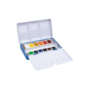 Art & Craft si Artizanat - Acuarele 12 culori cutie metalica milan 05b1612