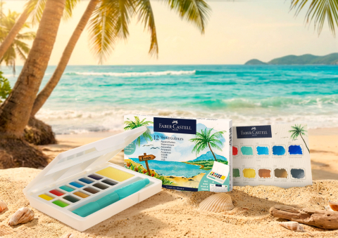 Acuarele 12 culori tropical creative studio faber-castell [3]