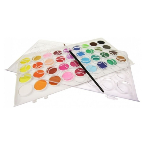 Acuarele Mont Marte PMHS0038, Watercolours, 36 culori + pensula, pastila 23.5mm [3]