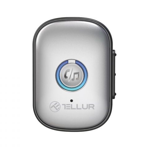 Adaptor Bluetooth 5.3 Tellur, receiver audio cu port AUX 3.5 mm, gri [10]