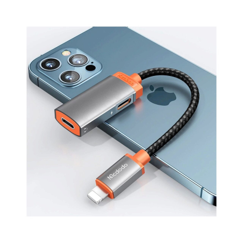 Laptop, Tablete & Telefoane - Adaptor Lightning la Dual Port Lightning Mcdodo Oryx Series Black