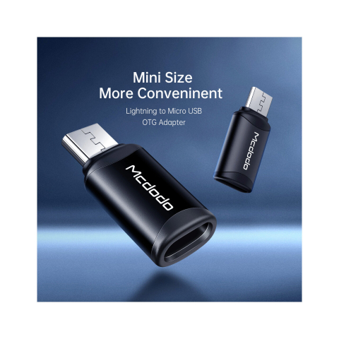 Adaptor Lightning la MicroUSB Mcdodo Extreme Series Black [6]