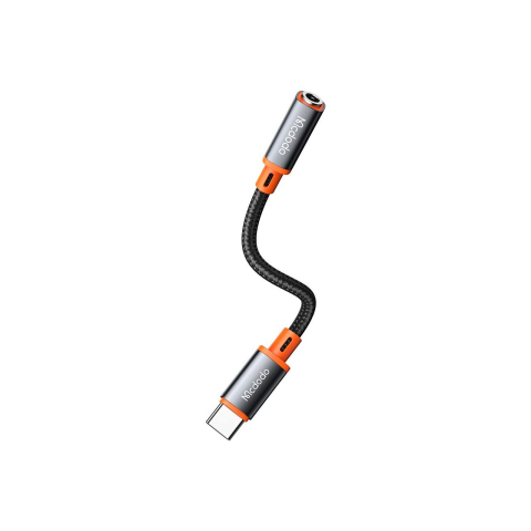 Adaptor Type-C la Jack 3.5mm Mcdodo Castle Series 11cm Black [1]