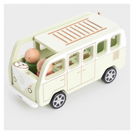 Jucării STEM, Știință şi Experimente - Adventure Camper, rulota din lemn, TickiT, 3-7 ani
