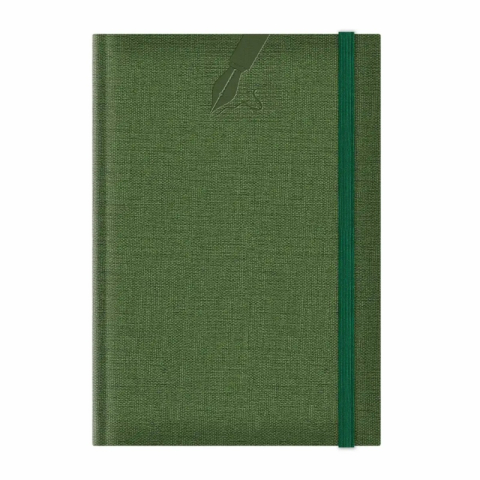 Birotică și Papetărie - Agenda A5 nedatata Colere EJ-1504, 224 pagini, cu elastic, verde
