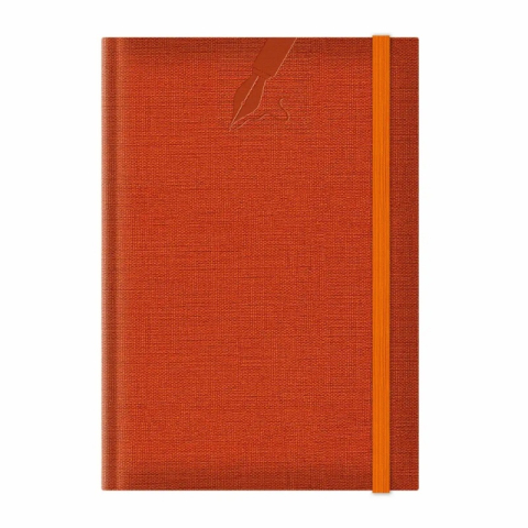 Birotică și Papetărie - Agenda A5 nedatata Colere EJ-1506, 224 pagini, cu elastic, orange