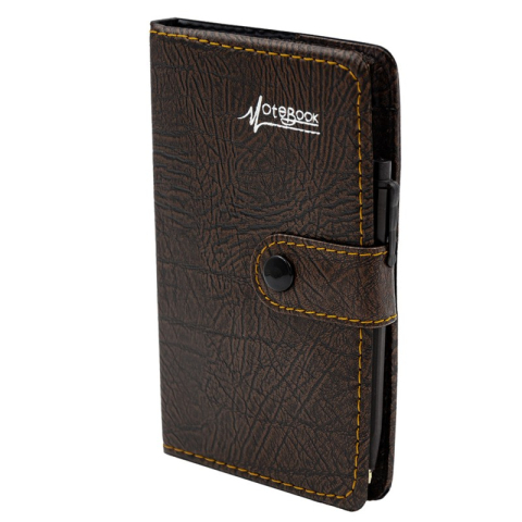Agenda A6 nedatata CNX Lizy 4406 / 7260, 90 pagini, coperta imitatie piele maro, cu capsa [1]