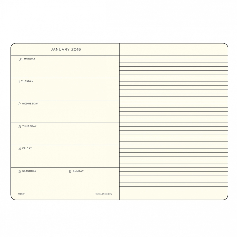 Agenda saptamanala+caiet a5 2019 negru leuchtturm [2]