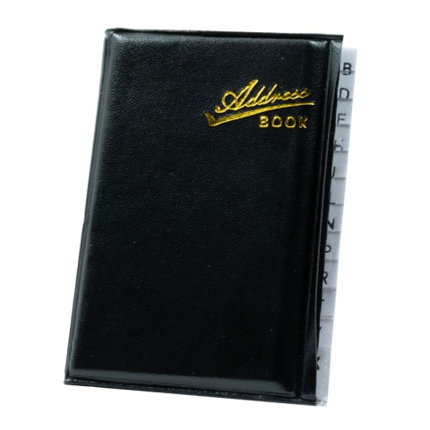 Birotică și Papetărie - Agenda telefonica CNX 5084-40, mica, coperta imitatie piele, negru