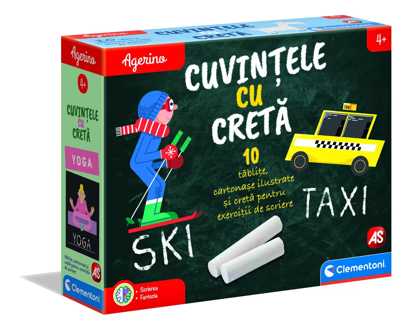 Jocuri Educative - Cuvintele cu creta, Joc educativ Agerino, Clementoni, varsta de la 4 ani la 6 ani