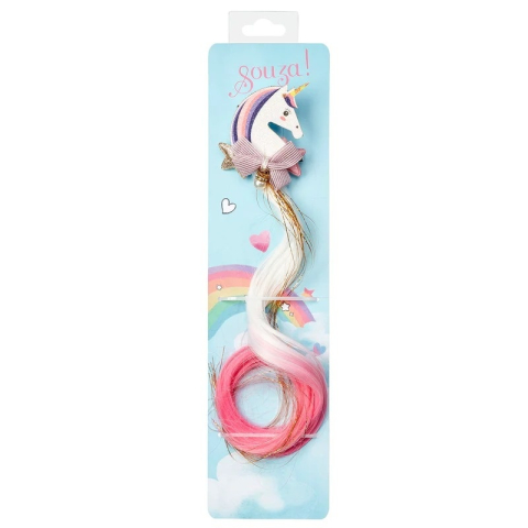 Îmbrăcăminte și accesorii - Agrafa de par Unicorn cu extensie, Souza! Fata, varsta +9 ani, 3 - 6 ani, 6 - 9 ani