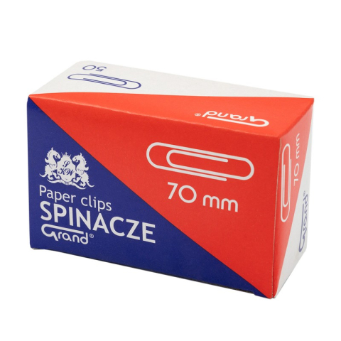 Articole pentru birou - Agrafe birou Grand 110-1384, metalice, 70mm, argintii, cutie 50 buc