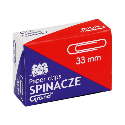Birotică și Papetărie - Agrafe Grand Yanda 110-1382, 33mm, argintii, set 100 buc