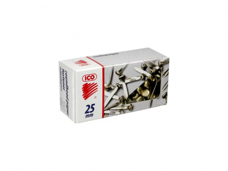Birotică și Papetărie - Agrafe Milton 25 mm, cleme metalice pentru prindere, 100 buc/cutie