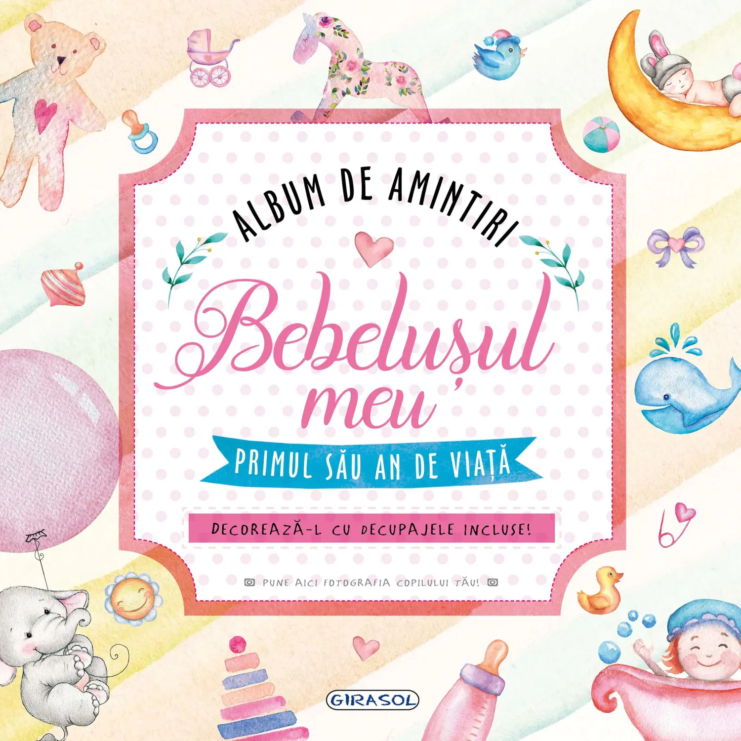 Jucării și Jocuri pentru copii - Album de amintiri: Bebelusul meu (roz)