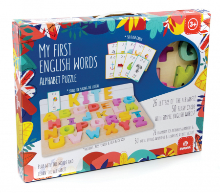 Alfabet - joc educativ din lemn, cu 50 de cartonase [1]