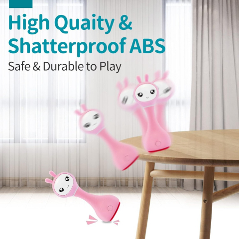 Alilo Smarty Bunny - Iepuras interactiv pentru bebelusi, roz, RO/EN varsta 0-6 luni ,1-2 ani ,2-3 ani ,3-5 ani ,, Unisex [6]