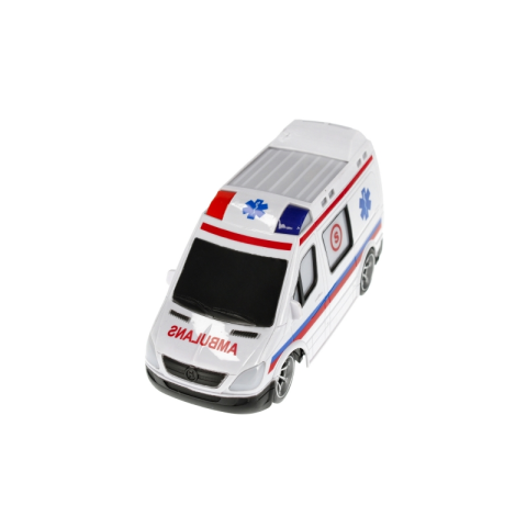 Ambulanta cu telecomanda MegaCreative 459668, 28cm, necesita baterii 6xAA, plastic, multicolor, 3+ ani [3]