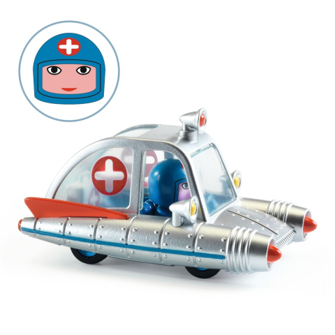 Ambulanta spatiala, Colectia Crazy Motors, Djeco Baiat, varsta 3 - 6 ani, 6 - 9 ani [1]