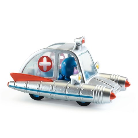 Jucării și Jocuri pentru copii - Ambulanta spatiala, Colectia Crazy Motors, Djeco Baiat, varsta 3 - 6 ani, 6 - 9 ani