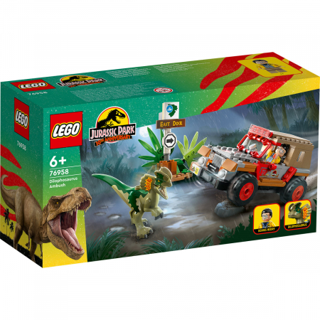 LEGO® - Ambuscada dinozaurului Dilophosaurus, varsta de la 6 ani la 9 ani