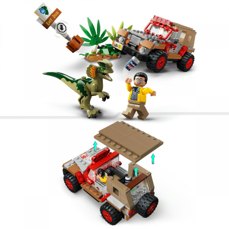 Ambuscada dinozaurului Dilophosaurus, varsta de la 6 ani la 9 ani [6]