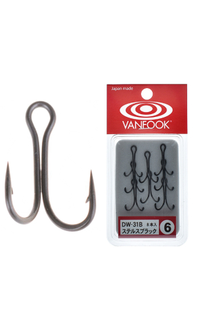 Pescuit si vanatoare - Ancore duble Vanfook DW-31B Black Treble #4
