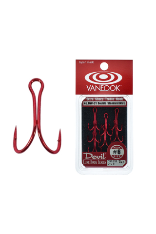 Pescuit si vanatoare - Ancore duble Vanfook DW-31R Red Devil Treble #8