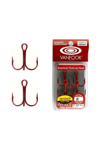 Pescuit si vanatoare - Ancore Vanfook DT-55R Treble Short Shank #6 - 4pcs