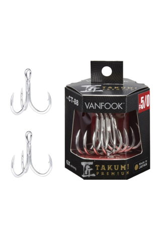 Pescuit si vanatoare - Ancore Vanfook Takumi Premium CT-88 Treble #2/0 (5pcs)
