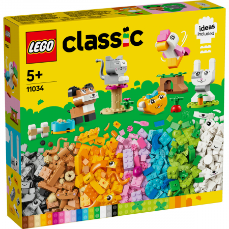 LEGO Classic - Animale de companie creative, varsta de la 5 ani la 8 ani