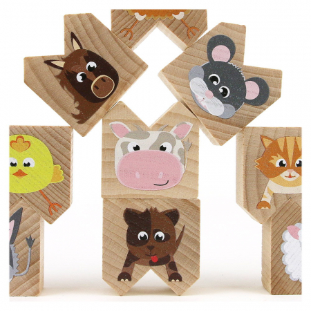 Animale de ferma haioase, joc de echilibru, 2-5 ani [4]