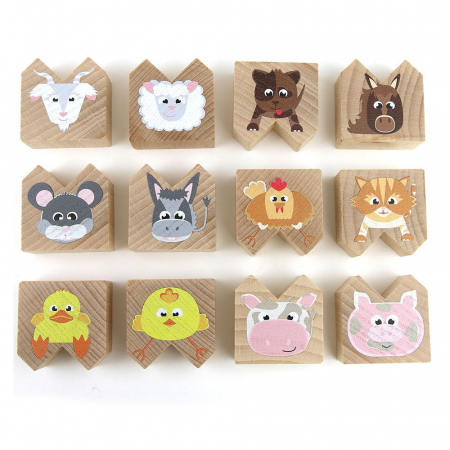 Animale de ferma haioase, joc de echilibru, 2-5 ani [1]