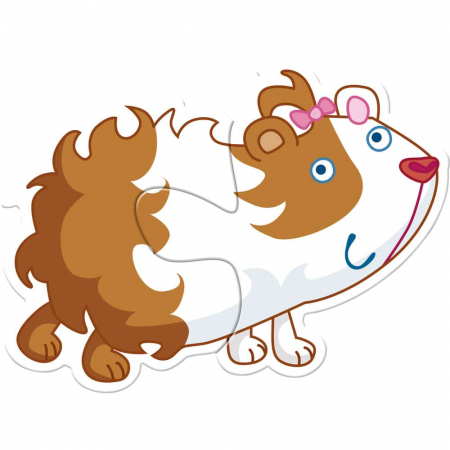 Puzzle Piese Mari pentru Copii ⭐ Animale Domestice [3]