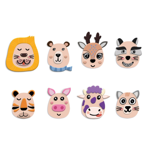 Animalute amuzante, set magnetic 77 de piese, varsta 3-7 ani [1]