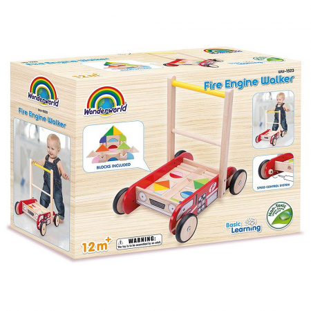 Antemergator, Masina de pompieri cu cuburi, Wonderworld, 1-3 ani [4]