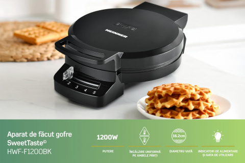 Aparat de facut gofre heinner hwf-f1200bk [8]