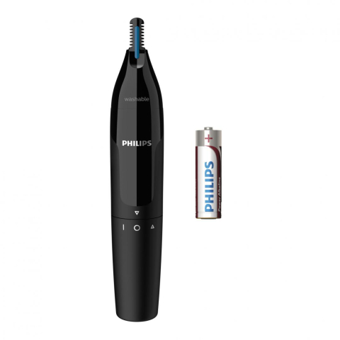Ingrijire personala & Cosmetice - Aparat de tuns pentru nas è™i urechi philips nt1650/16, 100% waterproof, sistem de protectie dual, inchidere prin rotatie, baterie tip aa inclusa,, l x a x i (mm) 39x83x190