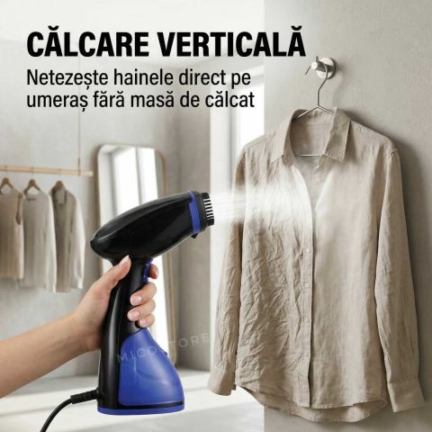 Aparat de calcat vertical Heinner 1630W | jet abur 20 g/min | Black Tulip [1]