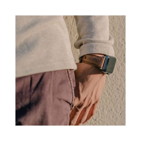 Laptop, Tablete & Telefoane - Apple Watch 38mm / 40mm UAG Curea din Piele Brown