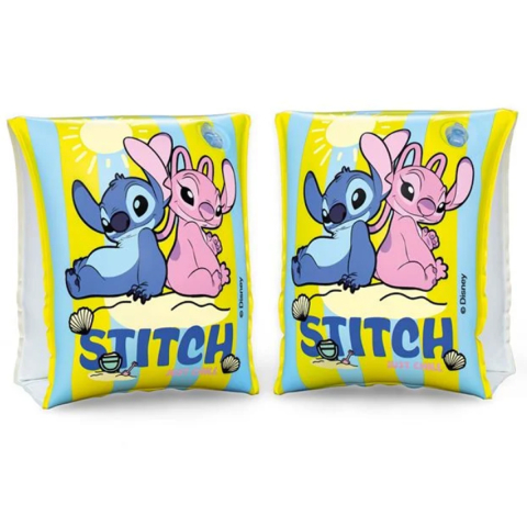 Jucării și Jocuri pentru copii - Aripiaore inot gonflabile pentru copii, din vinil rezistent, Stitch si Angel, 3-6 Ani