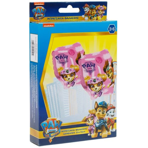 Aripioare inot gonflabile pentru fete, Patrula catelusilor, Paw Patrol, Roz, 3-6 ani [2]