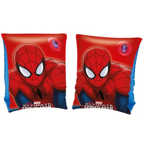 Jucării și Jocuri pentru copii - Aripioare Inot pentru Copii, 2 Camere de Aer, model Spider-Man, Dimensiuni 23 x 15cm, 3-6 Ani