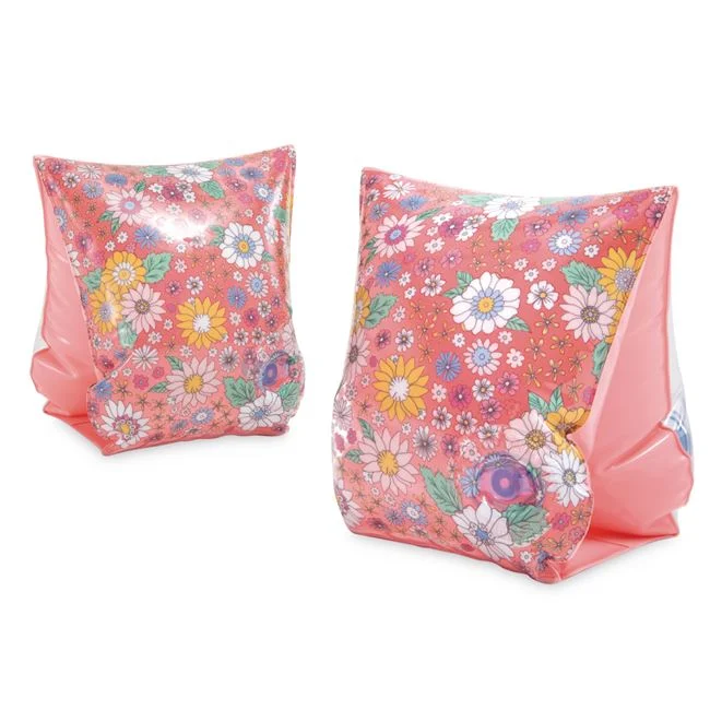 Piscine copii, saltele, colaci și accesorii înot - Aripioare Inot Intex, Roz Floral, pentru Fete, 3-6 Ani 19-30kg