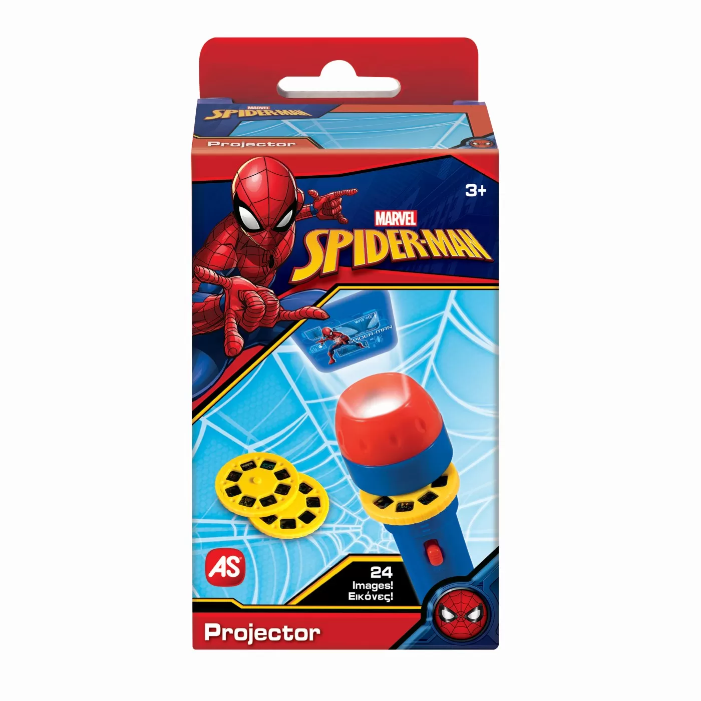 Jucării și Jocuri pentru copii - Mini Proiector, Spiderman, 3 ani+, varsta de la 3 ani la +15 ani