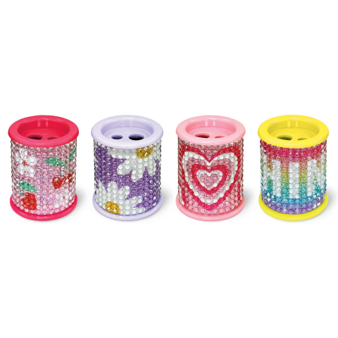 Ascutitoare de creion cu 2 gauri si container cu detalii tridimensionale Groovy Shine, 4 modele  [1]