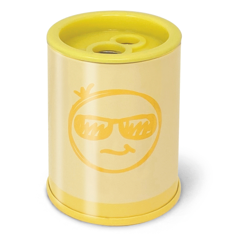 Ascutitoare de creion cu 2 gauri si container Pastel, 6 modele (24 buc/display), copii varsta 3 ani+,6 ani+,8 ani+ [3]