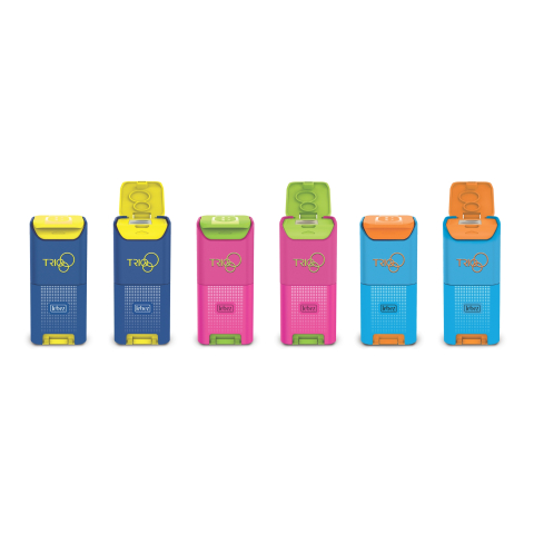 Ascutitoare de creion cu 3 gauri, Trio, cu container, 3 culori  varsta 3 ani+,6 ani+,8 ani+ [3]